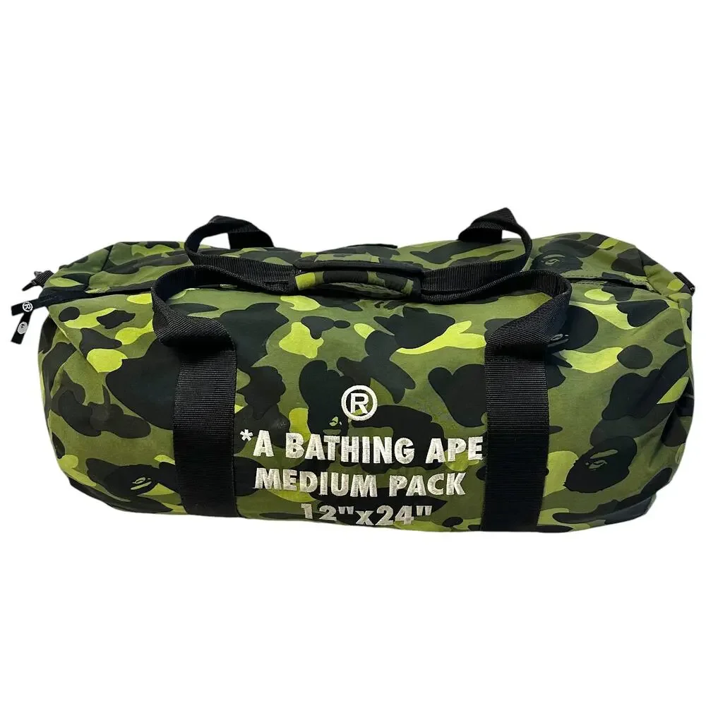 Bape Green Camo Medium Carry On Duffle Bag